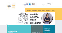 Desktop Screenshot of museudaenergia.org.br